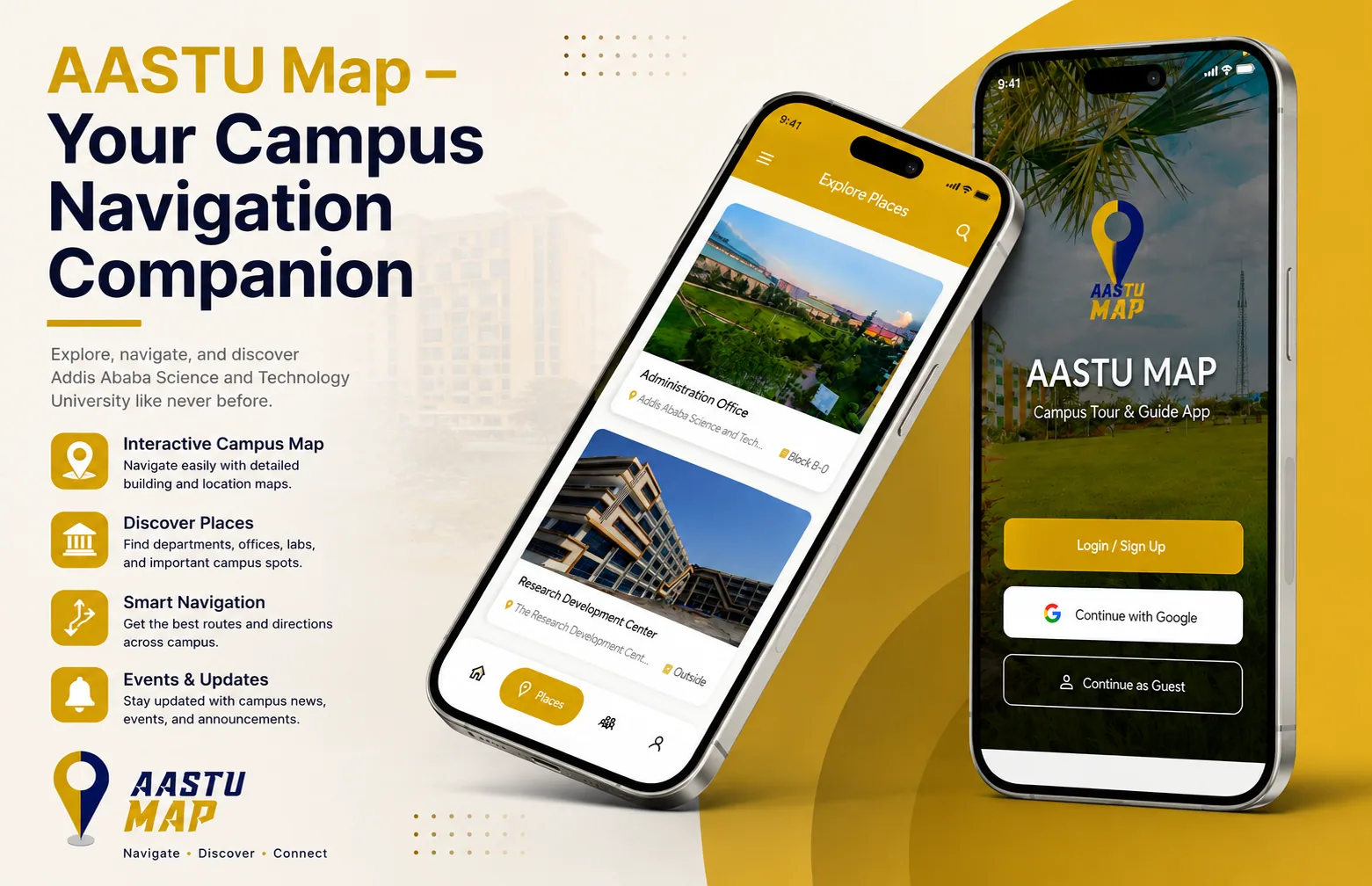 AASTU Map preview